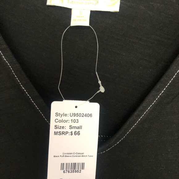 NWT WEEKEND Black Shirt - Picture 4 of 5